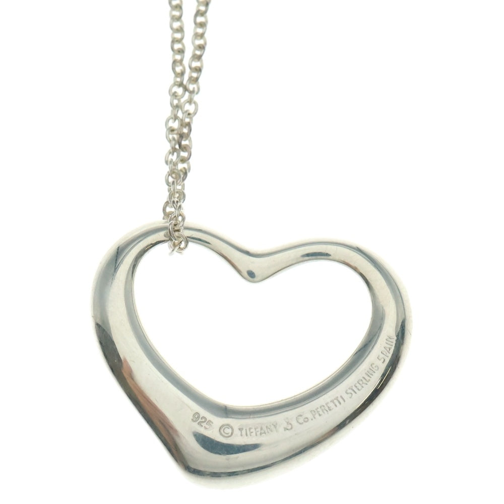 TIFFANY&Co(ティファニー) オープンハート ネックレス ラージ ペンダント チェーン シルバー SV925 8.9g