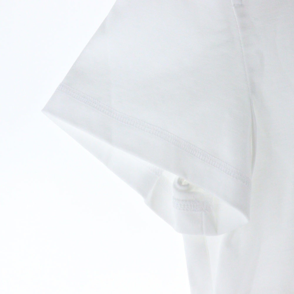 HERMES(エルメス) カルトゥッシュ 馬具 チェーンプリント クルーネック 半袖Tシャツ カットソー ホワイト レディース 5H4632DC