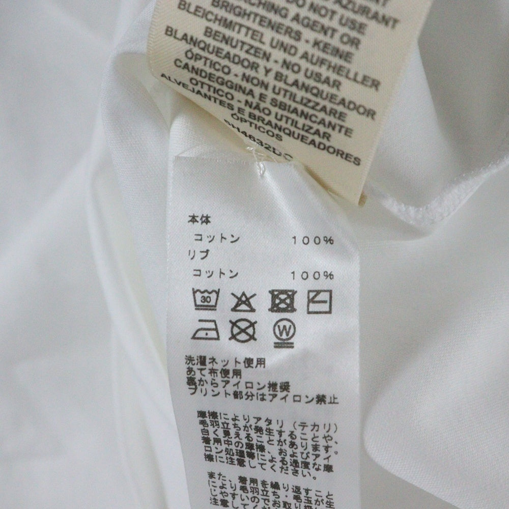 HERMES(エルメス) カルトゥッシュ 馬具 チェーンプリント クルーネック 半袖Tシャツ カットソー ホワイト レディース 5H4632DC