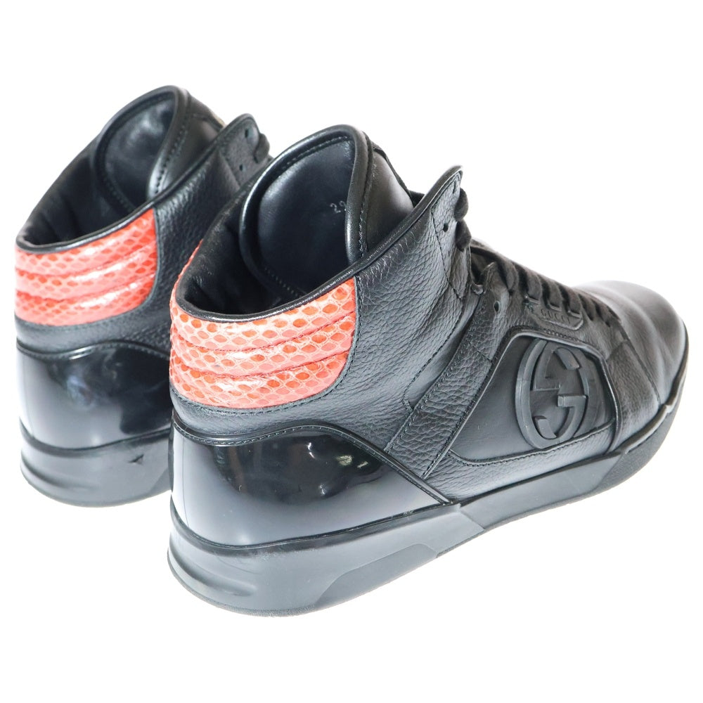 GUCCI(グッチ) インターロッキングG ラバーロゴ パイソン型押し コンビ