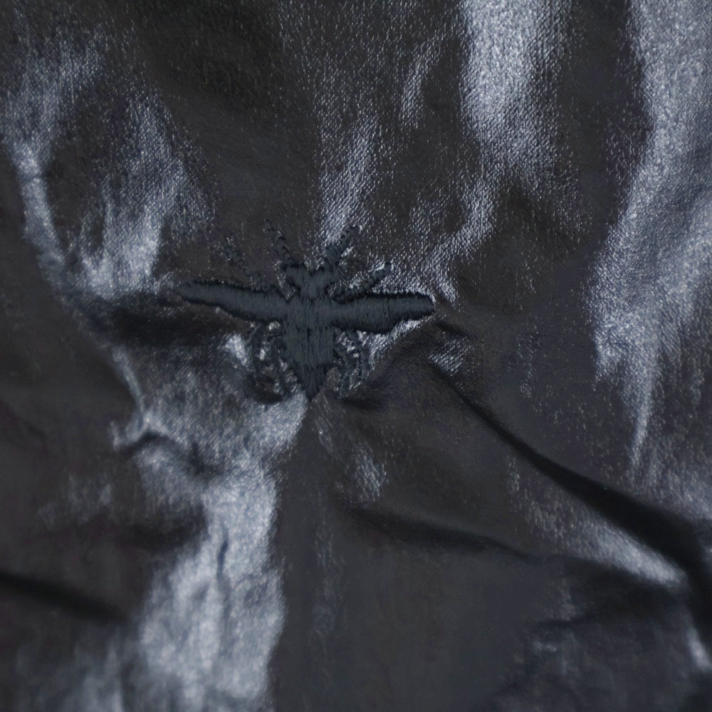 Dior HOMME(ディオールオム) 08AW BEE刺繍 比翼ボタン長袖シャツ ブラック 8H3150460789