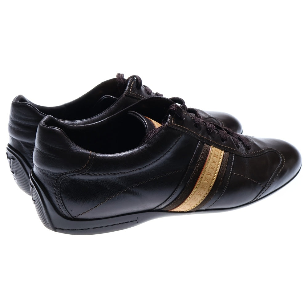 LOUIS VUITTON(ルイヴィトン) モノグラム レザー レースアップ ローカット ドライビングシューズ スニーカー ブラウン