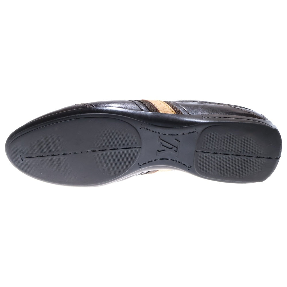 LOUIS VUITTON(ルイヴィトン) モノグラム レザー レースアップ ローカット ドライビングシューズ スニーカー ブラウン