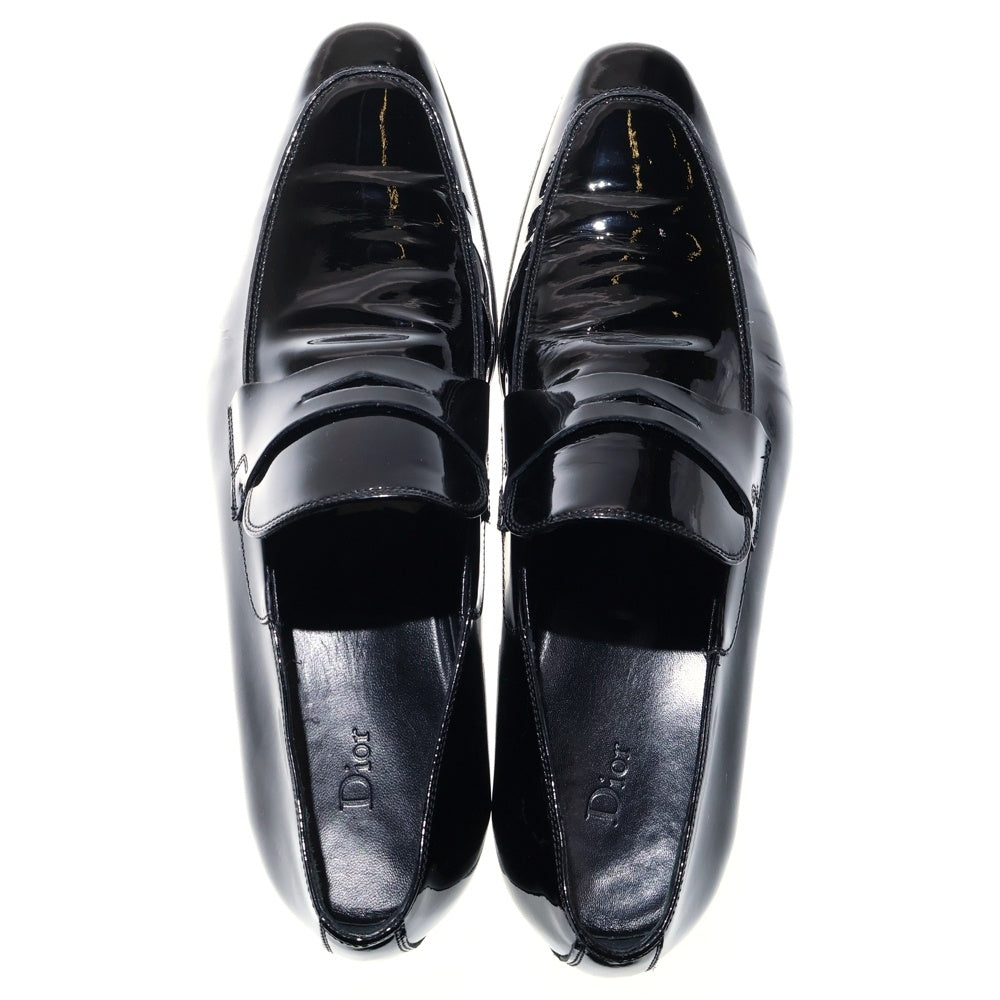 Dior HOMME(ディオールオム) パテントレザー ローカットシューズ ローファー ブラック