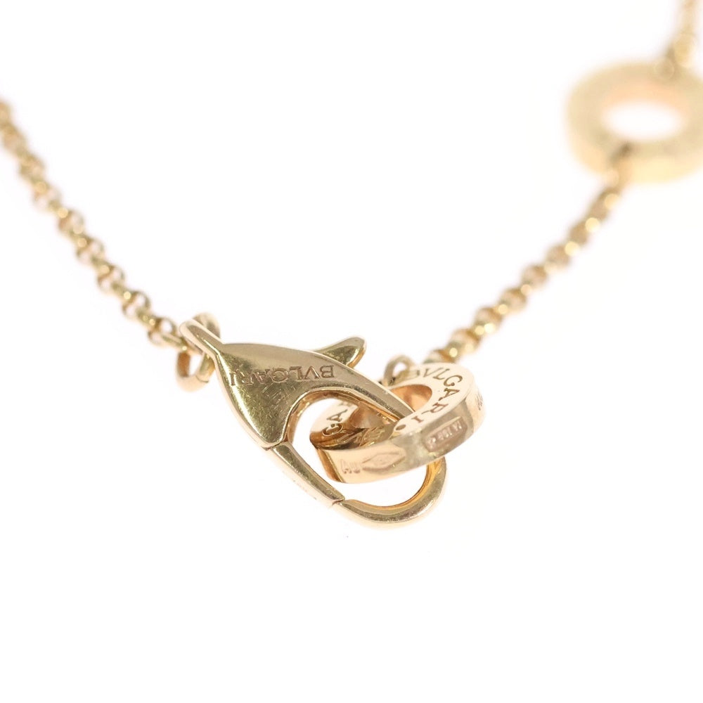 BVLGARI(ブルガリ) ブルガリブルガリ ホワイトシェル マザーオブパープルチェーンネックレス ペンダント Au750PG ピンクゴールド レディース 350553 CL857198