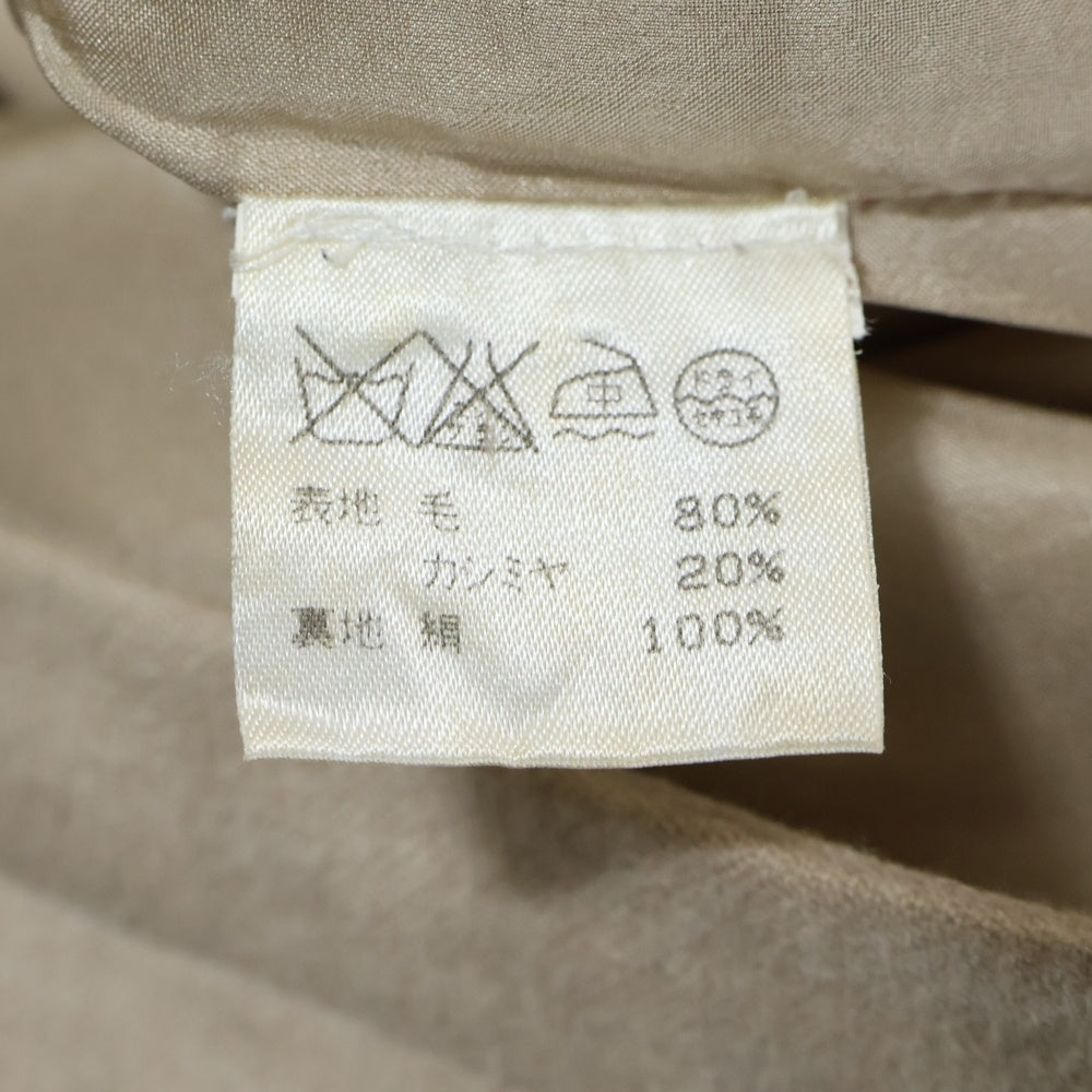 LOEWE(ロエベ) カシミヤ混 ウール テーパード スラックスパンツ トラウザーズ ベージュ レディース 2 PB 2032