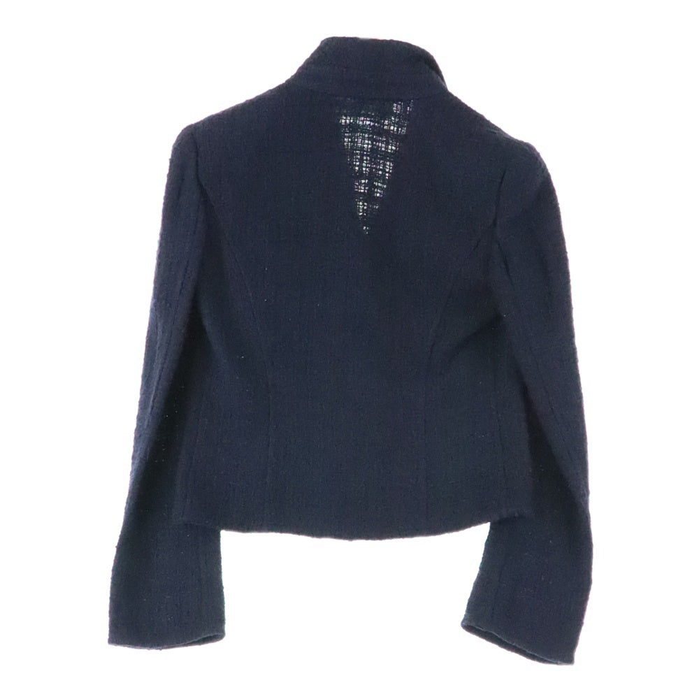 VALENTINO(ヴァレンティノ) コットンツイード 3B テーラードジャケット ネイビー レディース