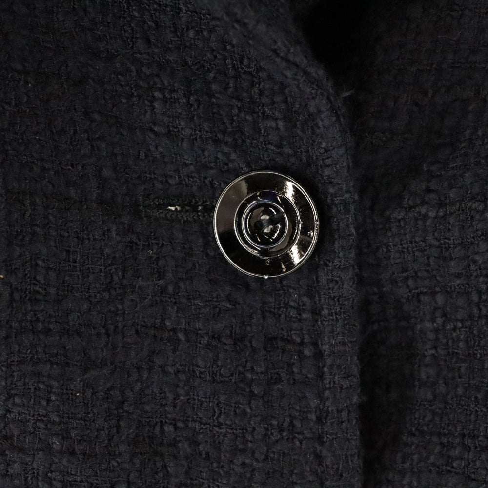 VALENTINO(ヴァレンティノ) コットンツイード 3B テーラードジャケット ネイビー レディース