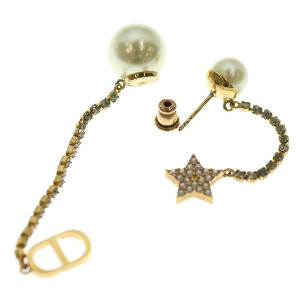 Christian Dior(クリスチャンディオール) ピアス Dior Tribales スター トライバル パール×ラインストーン ゴールド E1270TRICY_D301