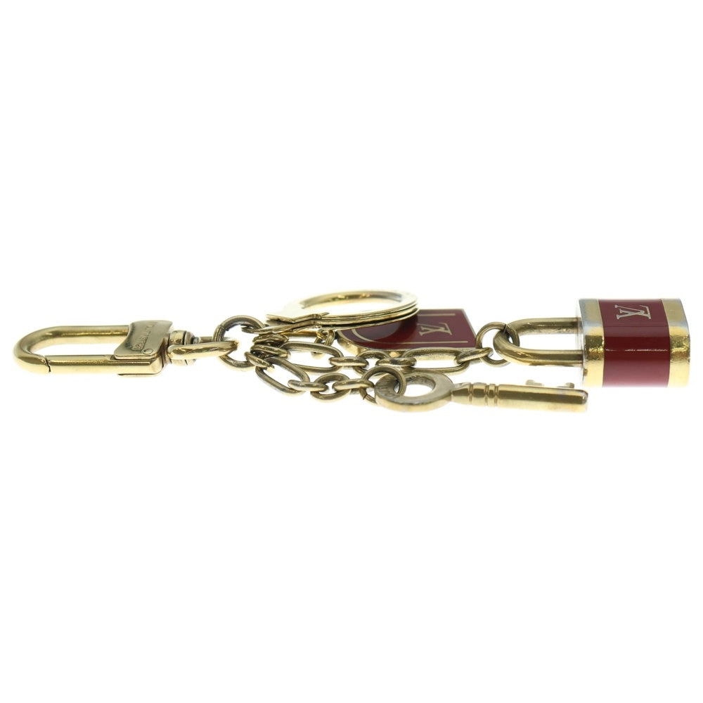 LOUIS VUITTON(ルイヴィトン) チャーム ポルト クレ・カドゥナ キーチャーム バッグチャーム キーリング ゴールド×レッド M60075