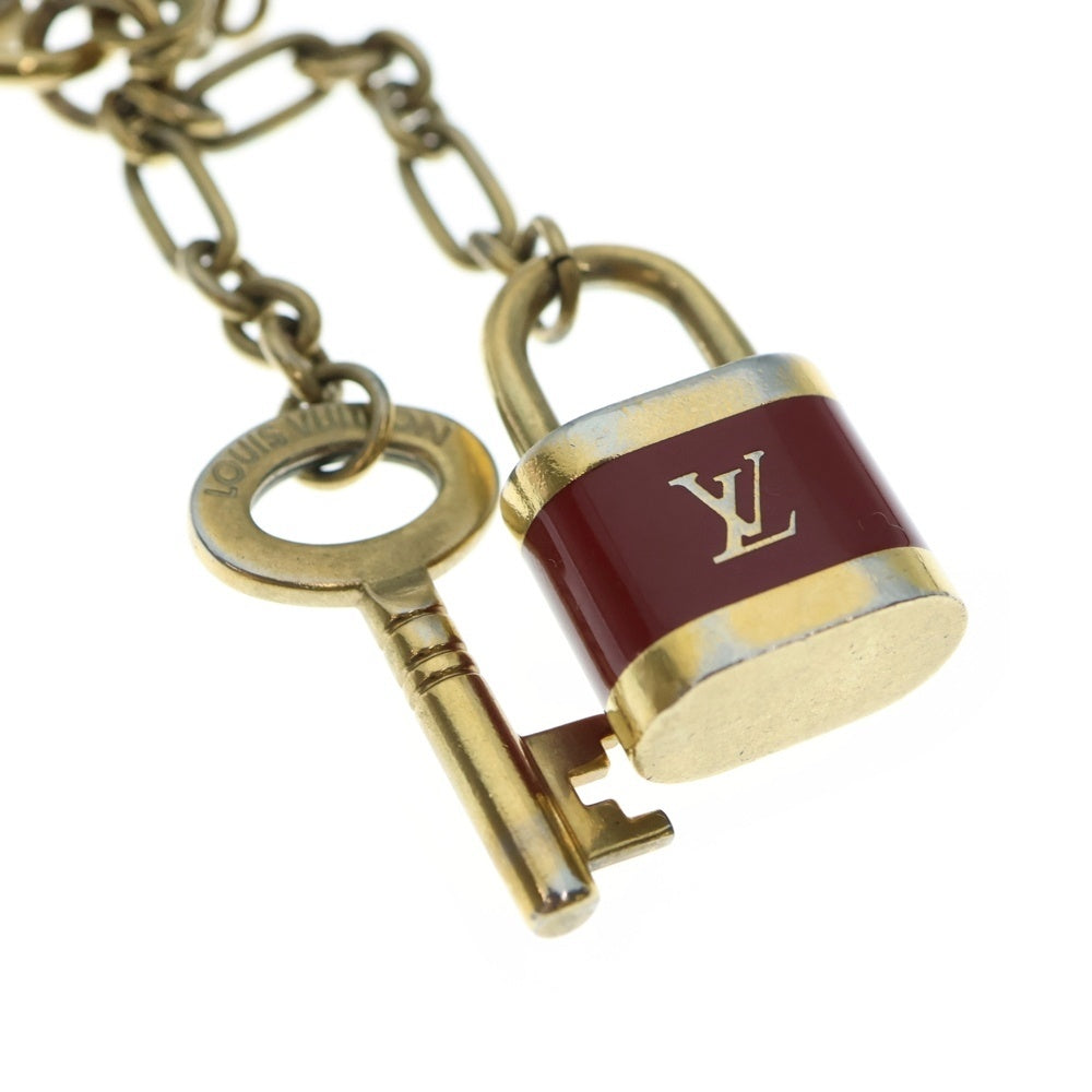 LOUIS VUITTON(ルイヴィトン) チャーム ポルト クレ・カドゥナ キーチャーム バッグチャーム キーリング ゴールド×レッド M60075