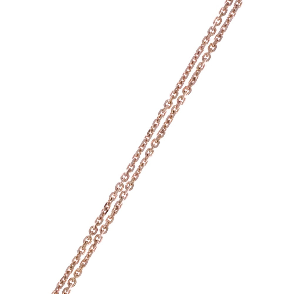 Christian Dior(クリスチャンディオール) CDロゴ ネックレス ラインストーン クリスタル ハート ペンダント チェーン ピンクゴールド GP N3118WOMCY