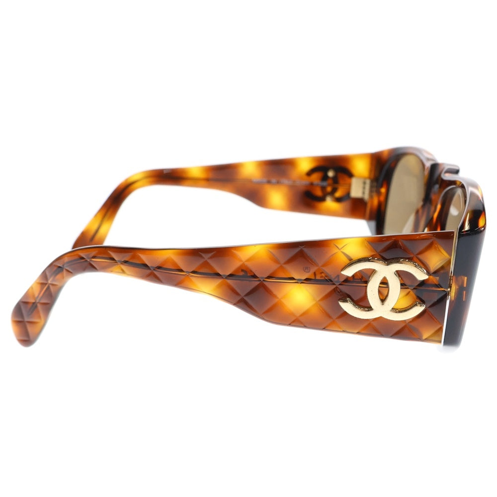 CHANEL(シャネル) ココマーク マトラッセ サングラス ブラウン×ゴールド 01450