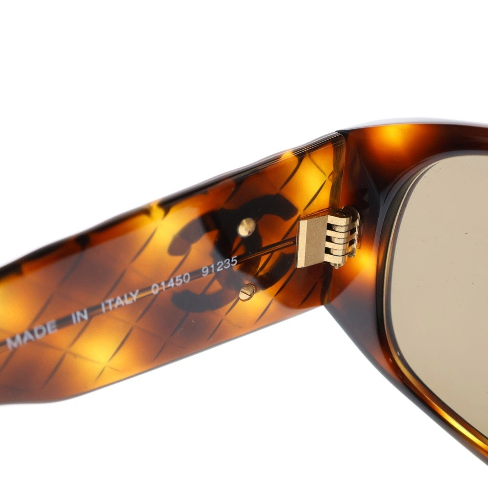 CHANEL(シャネル) ココマーク マトラッセ サングラス ブラウン×ゴールド 01450