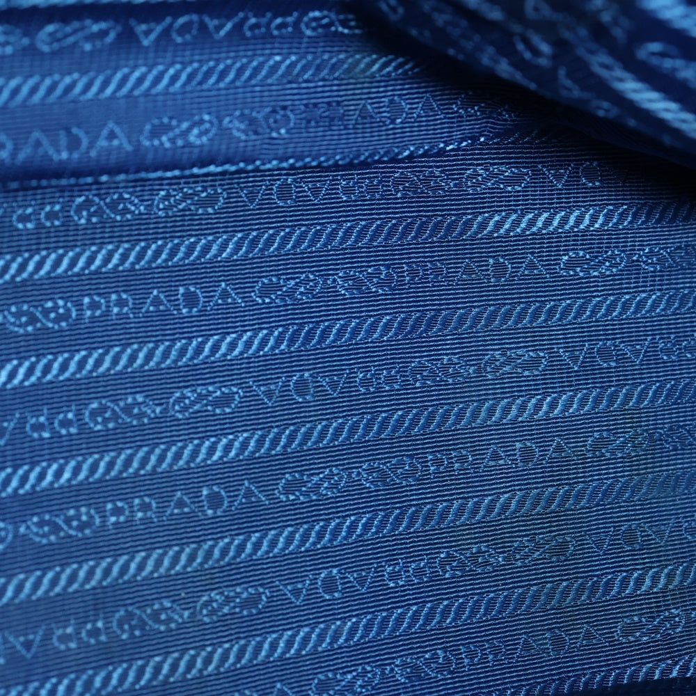 PRADA(プラダ) ガレリア 2WAYバッグ ショルダーバッグ ハンドバッグ ブルー サフィアーノレザー ゴールド金具 ダブルジップ 1BA863