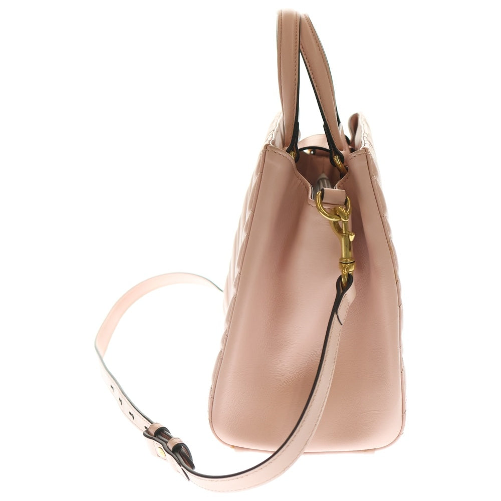 GUCCI(グッチ) GGマーモント2WAYバッグ ハンドバッグ ショルダーバッグ ピンク ゴールド金具 レザー 448054