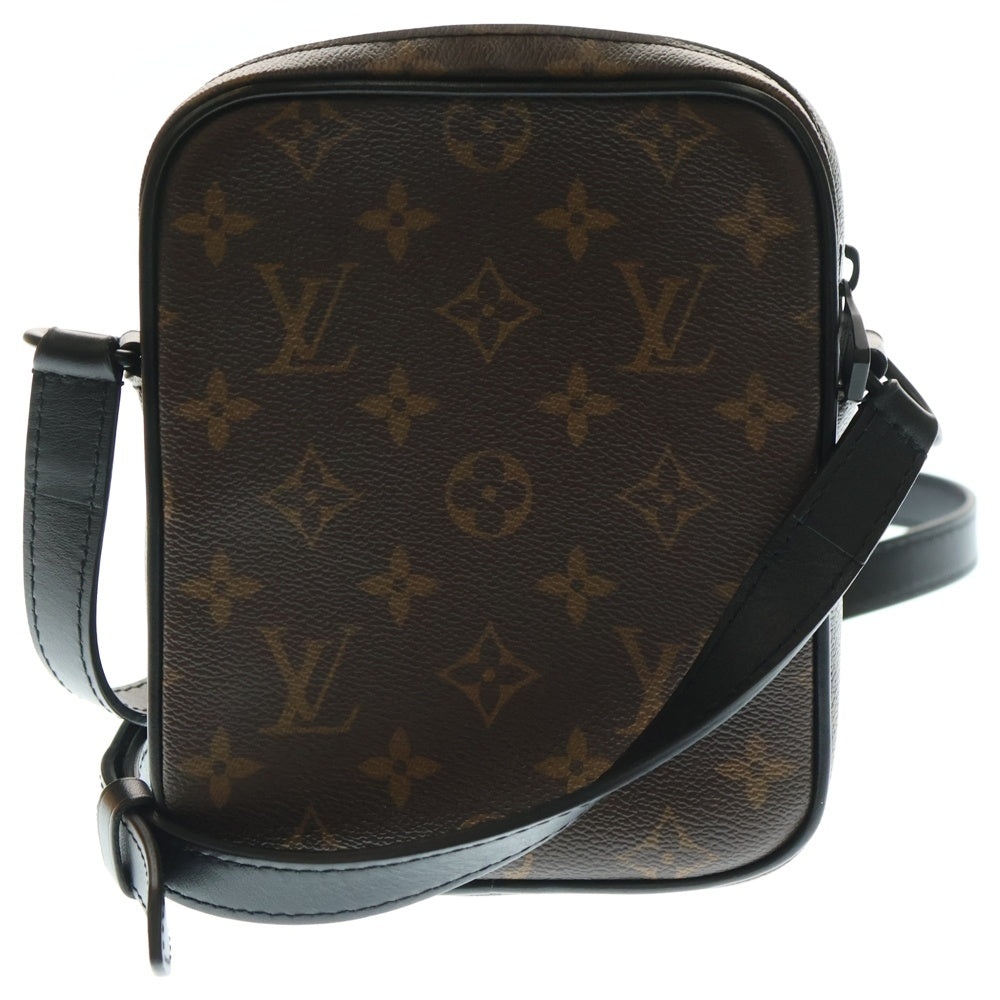 LOUIS VUITTON(ルイヴィトン) モノグラムマカサー クリストファー ウェアラブル ウォレット ショルダーバッグ ミニバッグ ブラック×ブラウン レザー×PVC M69404