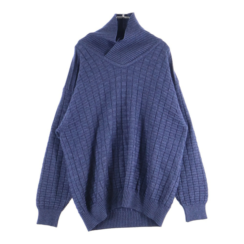 dunhill(ダンヒル) タートルネック カシミヤニットセーター ブルー