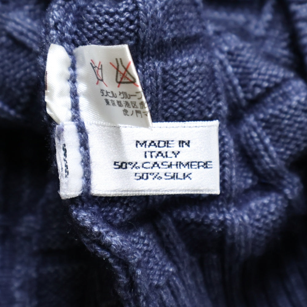 dunhill(ダンヒル) タートルネック カシミヤニットセーター ブルー