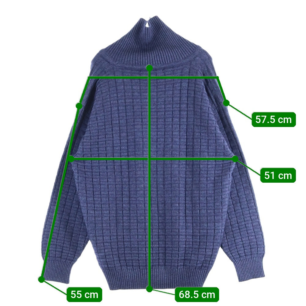 dunhill(ダンヒル) タートルネック カシミヤニットセーター ブルー