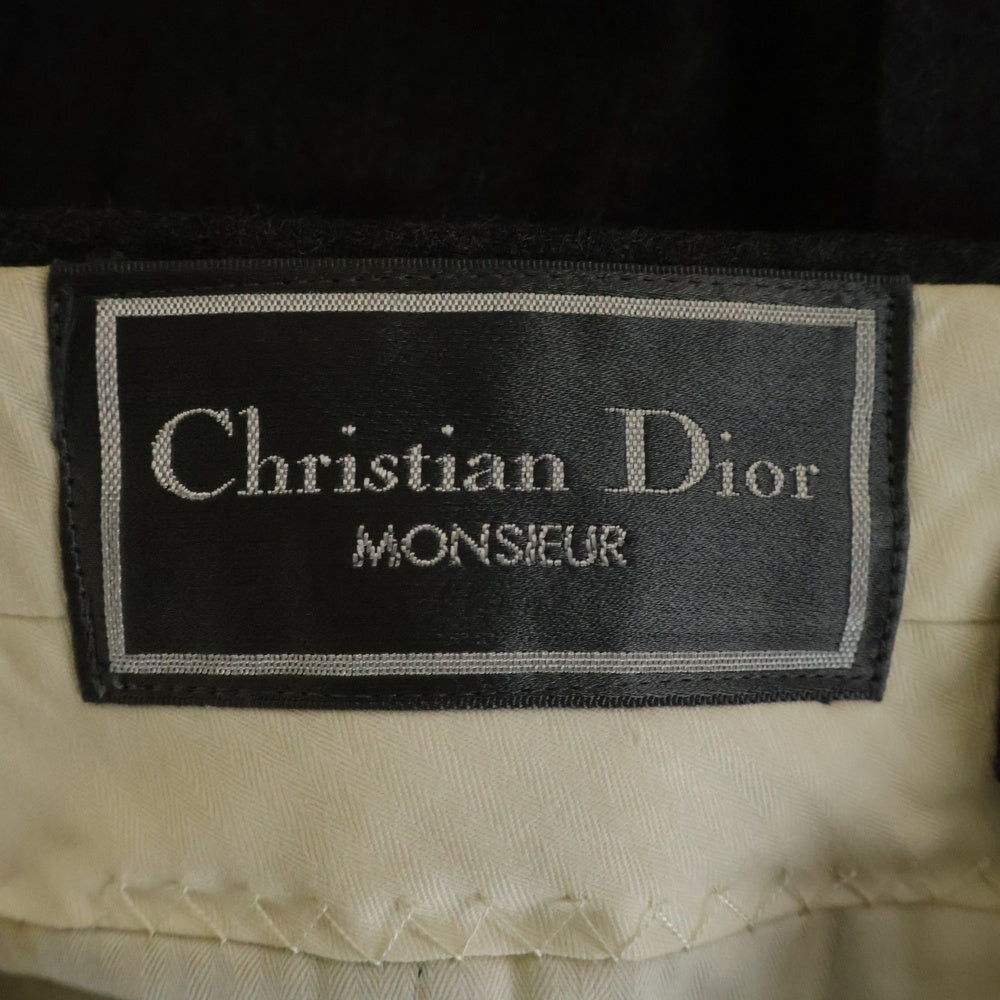 Christian Dior(クリスチャンディオール) セットアップスーツ チェック総柄 ウール 2B テーラードジャケット 2タック スラックスパンツ グレー 0ED1161