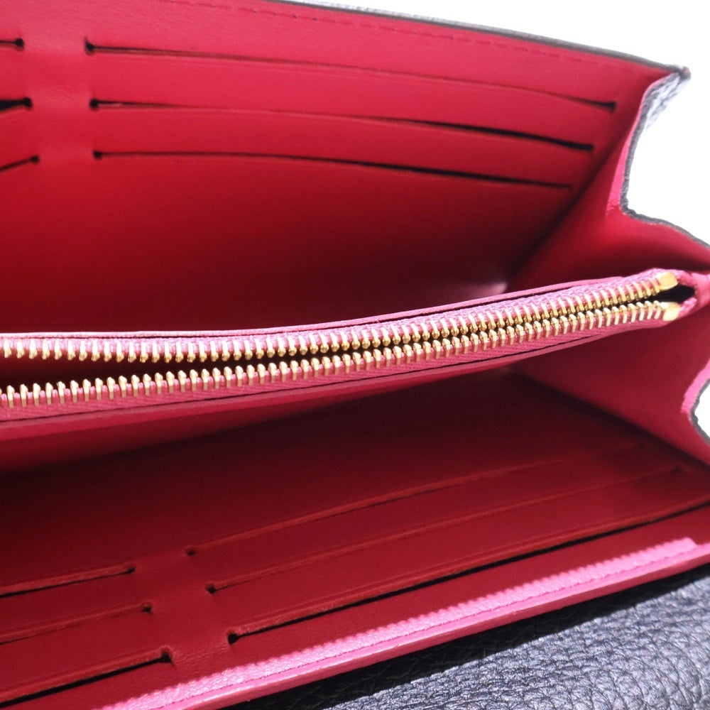 LOUIS VUITTON(ルイヴィトン) ポルトフォイユ・カプシーヌ 長財布 ロングウォレット カードケース ブラック ゴールド金具 レザー M61248