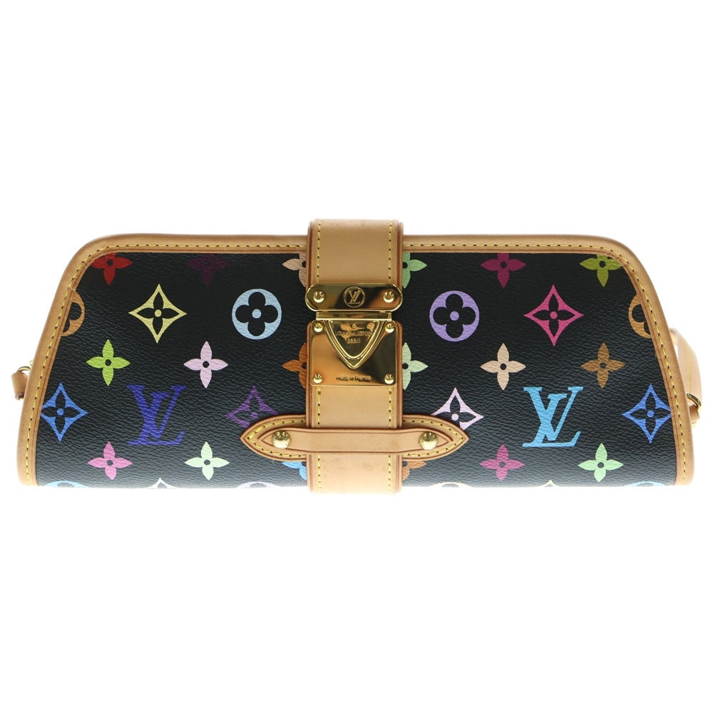 LOUIS VUITTON(ルイヴィトン) モノグラム マルチカラー シャーリー ブラック PVC×レザー ハンドバッグ ショルダーバッグ クラッチバッグ M40050
