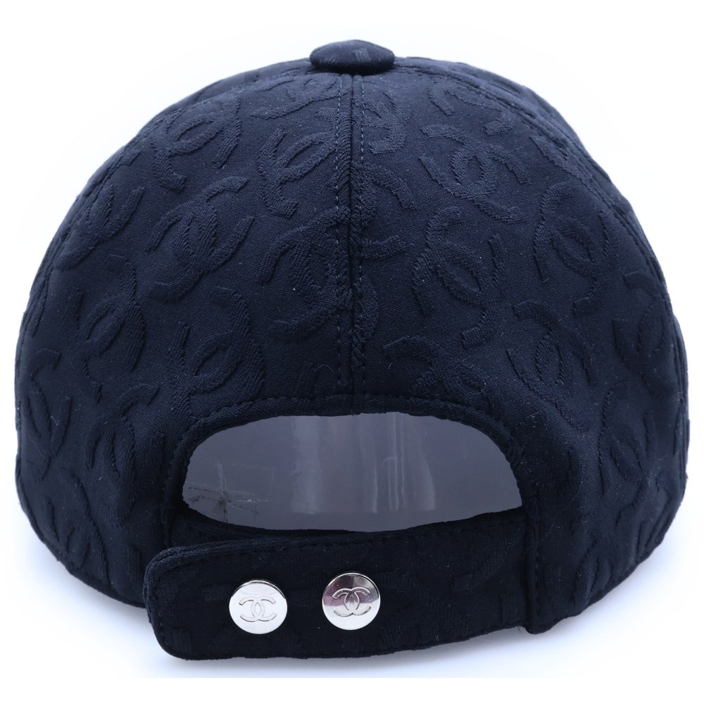 CHANEL(シャネル) 25SS ココマーク ポリアミド エンブロイダリー キャップ 帽子 ブラック AAA954