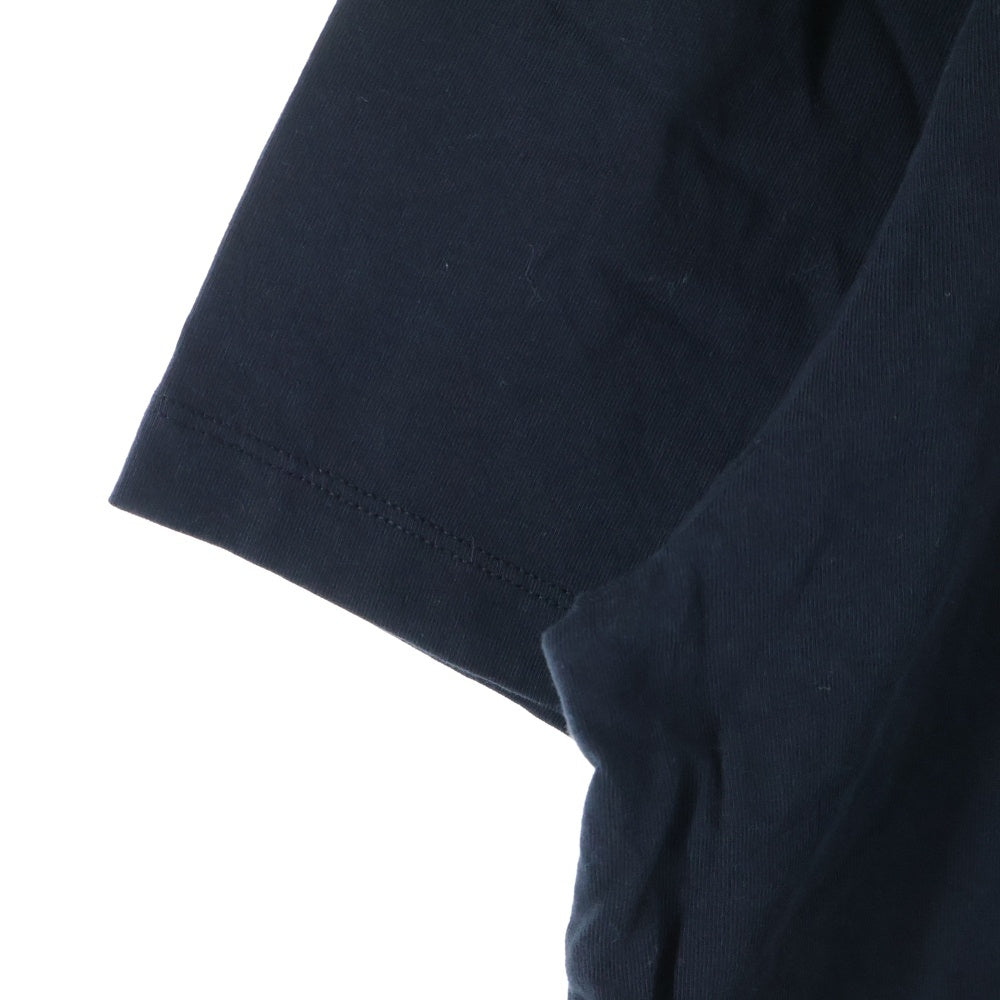 ami paris(アミパリス) Ami de Coeur アミ ドゥ クール ハートロゴ 刺繍 クルーネック 半袖Tシャツ カットソー ブラック UTS003.724