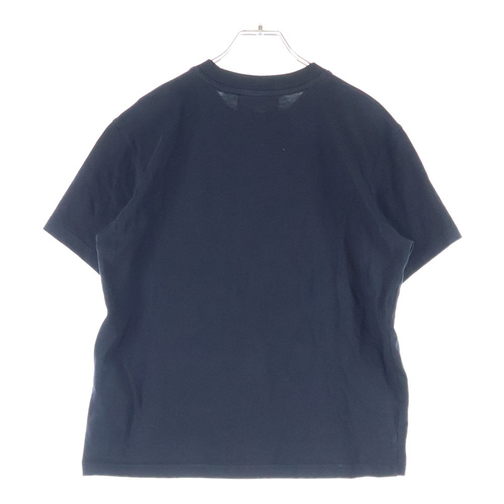 ami paris(アミパリス) Ami de Coeur アミドゥクール 立体ハートロゴ クルーネック半袖Tシャツ カットソー ブラック UTS027.726