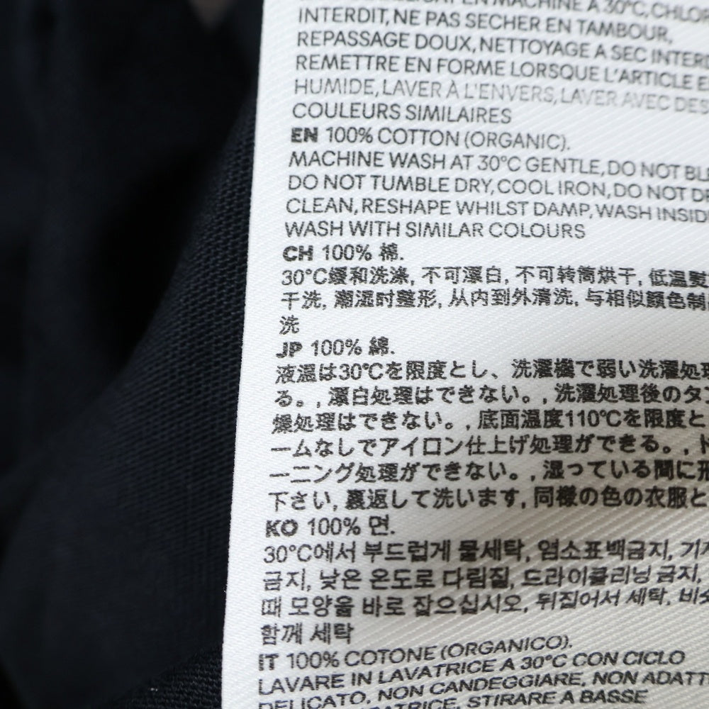 ami paris(アミパリス) Ami de Coeur アミドゥクール 立体ハートロゴ クルーネック半袖Tシャツ カットソー ブラック UTS027.726