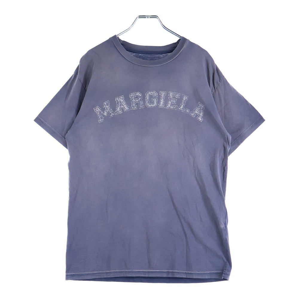 Maison Margiela 0(メゾンマルジェラ) カレッジロゴ Tシャツ パープル コットン 半袖 S51GC0519