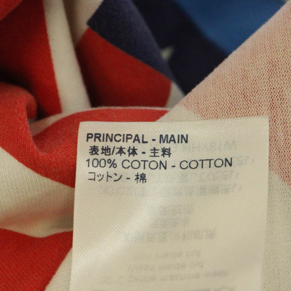 LOUIS VUITTON(ルイヴィトン) 19AW フラッグ 国旗 総柄プリント クルーネック 半袖Tシャツ カットソー マルチカラー レッド/ブルー RM192 NPG HHY81W