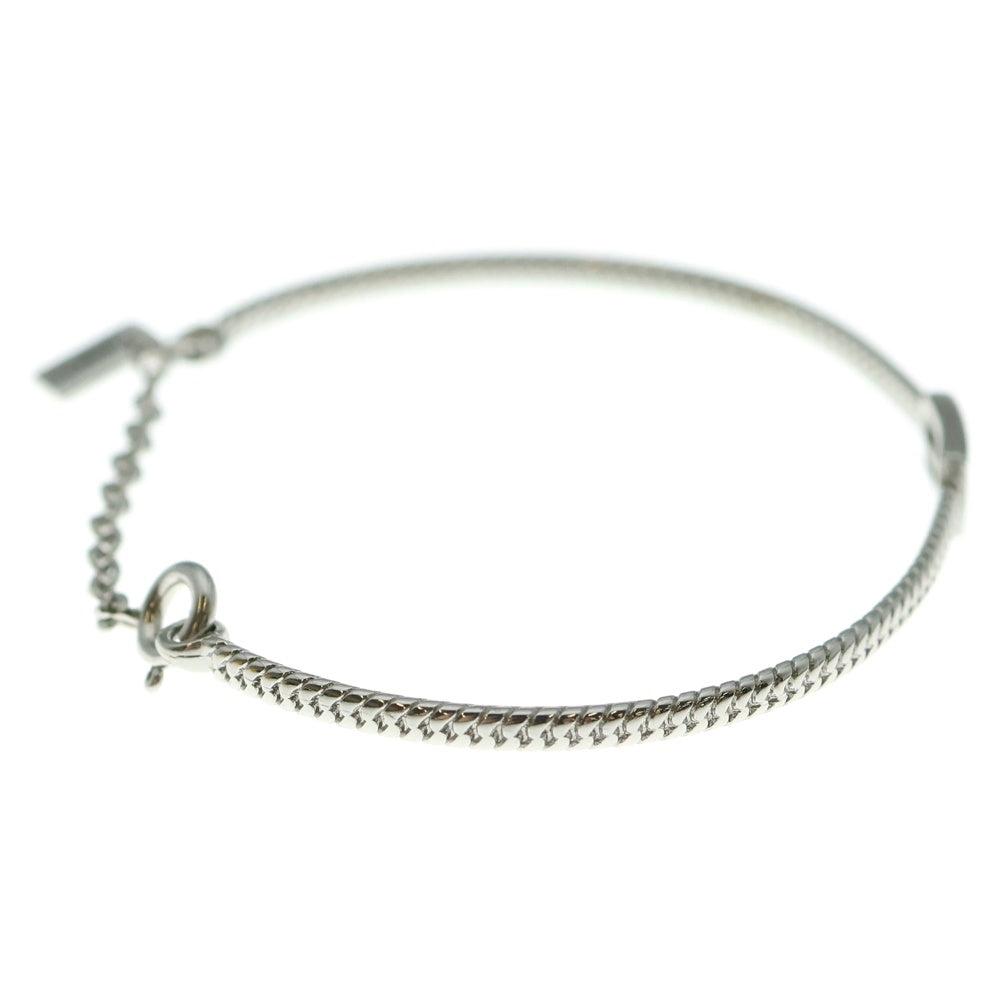 FENDI(フェンディ) バゲット バングル FFロゴ ブレスレット シルバー GP 8AG987 B08