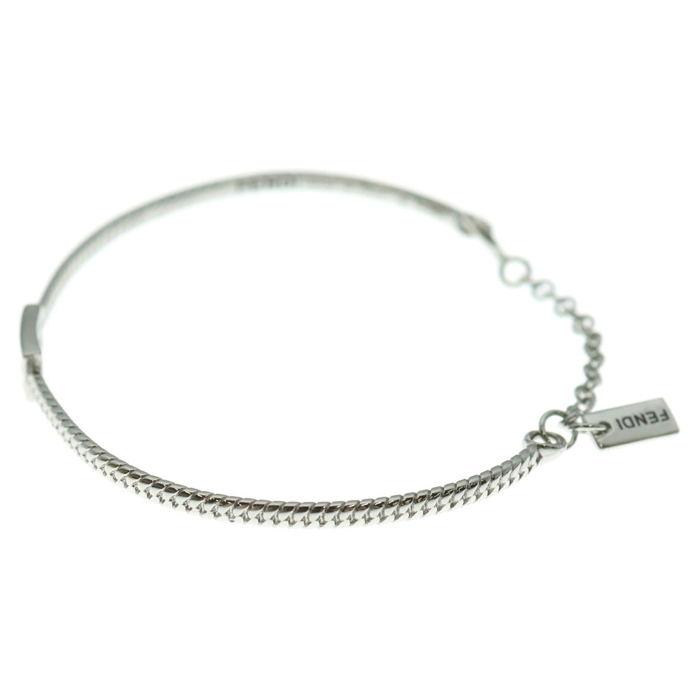 FENDI(フェンディ) バゲット バングル FFロゴ ブレスレット シルバー