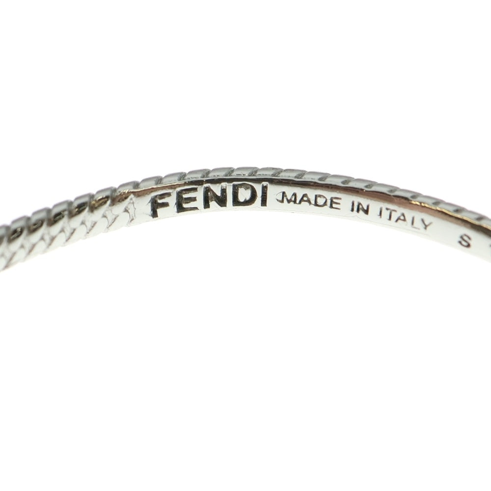 FENDI(フェンディ) バゲット バングル FFロゴ ブレスレット シルバー GP 8AG987 B08