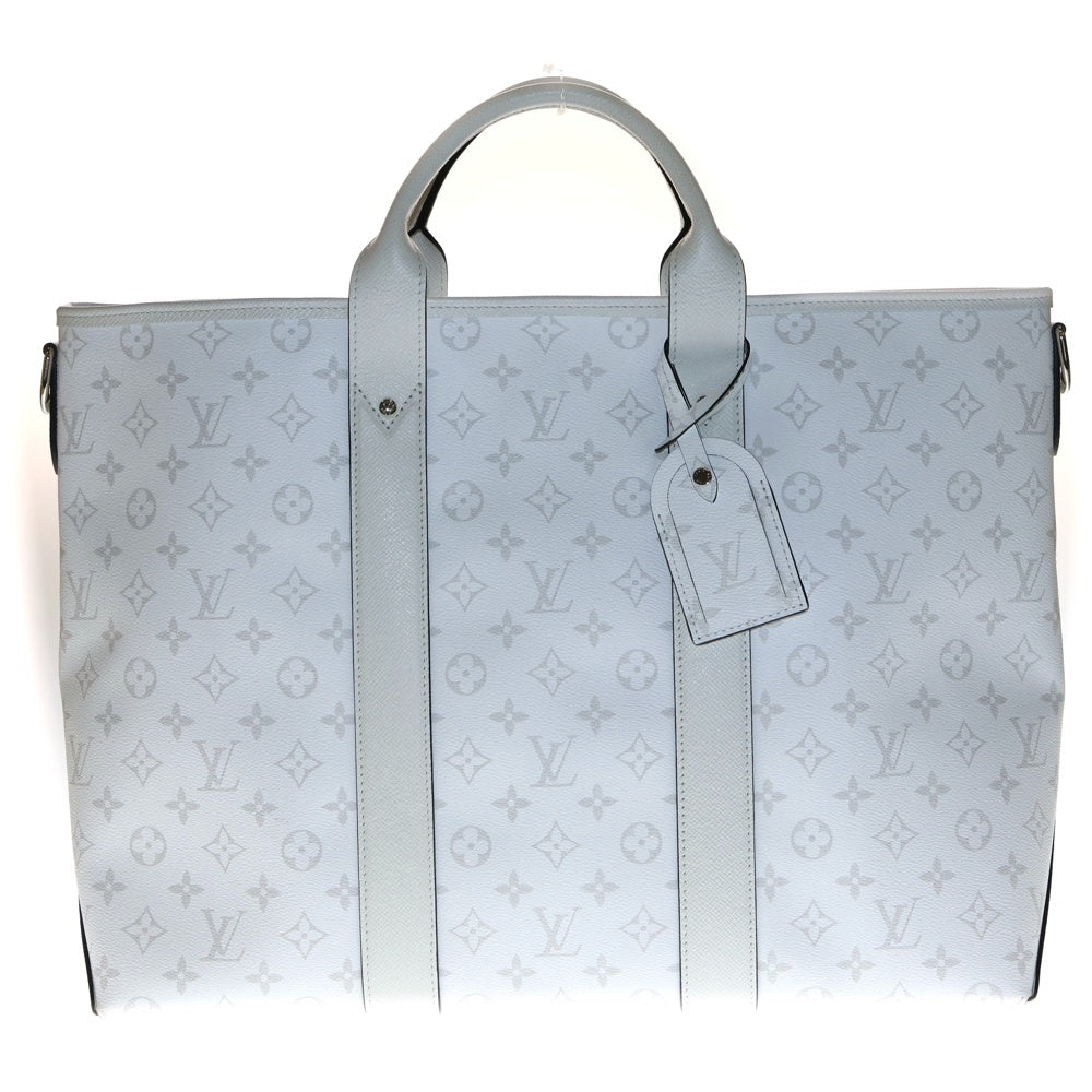 LOUIS VUITTON(ルイヴィトン) ウィークエンドトートNM タイガラマ モノグラム PVC レザー ハンド トートバッグ ホワイト M30919