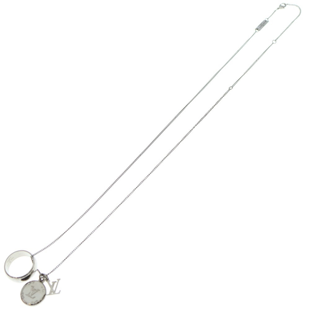 ルイヴィトン　 シルバーチェーンネックレス LOUIS VUITTON - LOUIS VUITTON ルイヴィトン コリエ チェーン