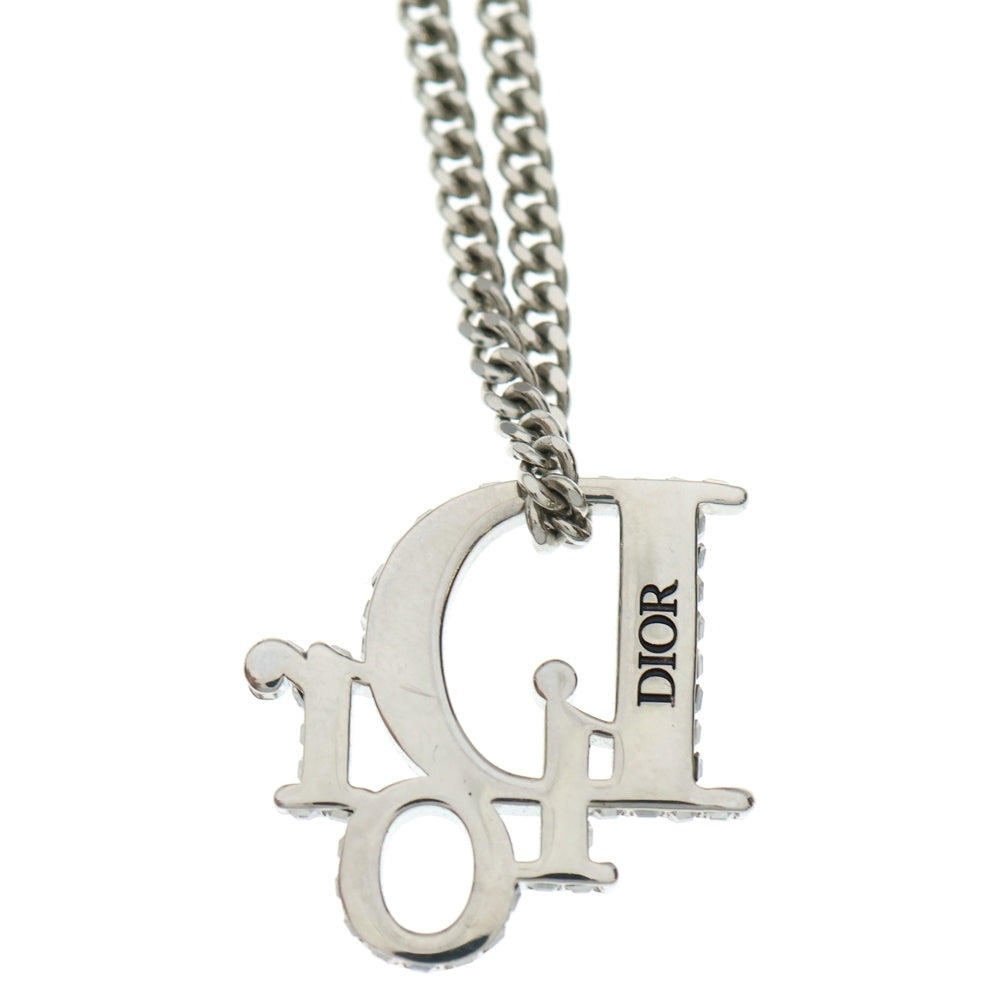 美品✨Christian Dior カラーストーン ネックレス スネークチェーン Christian Dior(クリスチャンディオール) ロゴラインストーン