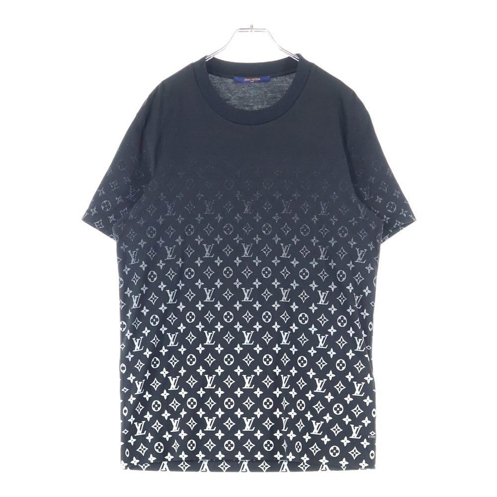 LOUIS VUITTON(ルイヴィトン) 21AW モノグラム グラディエント 総柄プリント クルーネック 半袖Tシャツ カットソー ブラック RM212Q NPG HKY46W
