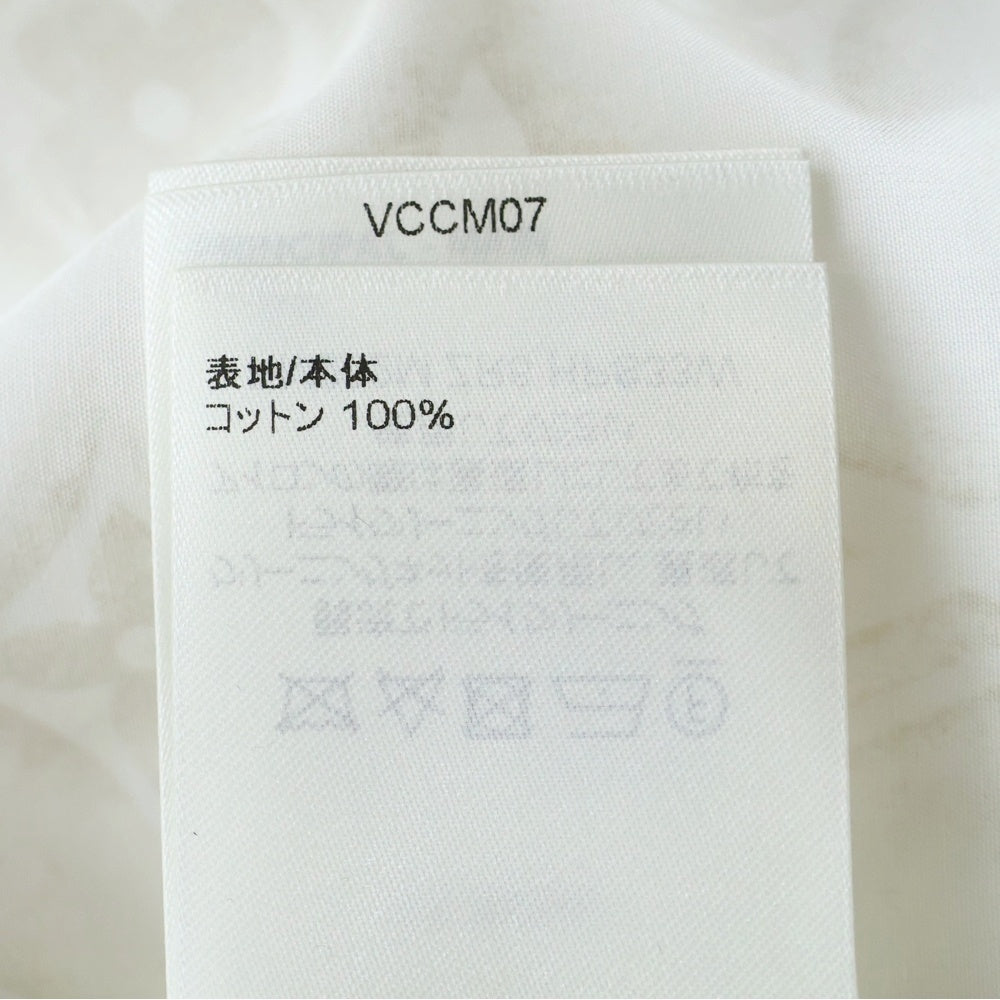 LOUIS VUITTON(ルイヴィトン) 23AW モノグラム サンド 総柄プリント ロングスリーブ 長袖シャツ ホワイト/ベージュ RM232M ZR6 HPS33W