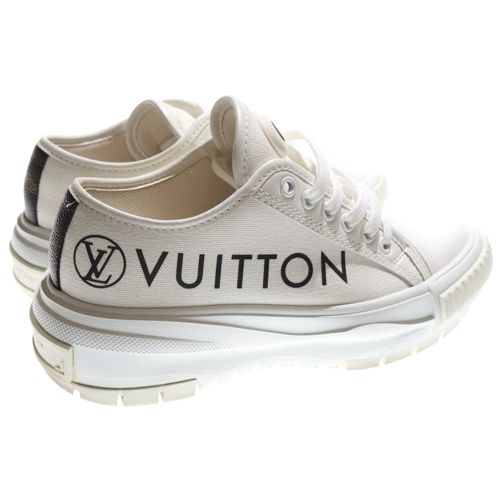 LOUIS VUITTON(ルイヴィトン) LV スクァッド ライン ロゴプリント モノグラム レザー レースアップ ローカットシューズ スニーカー ホワイト