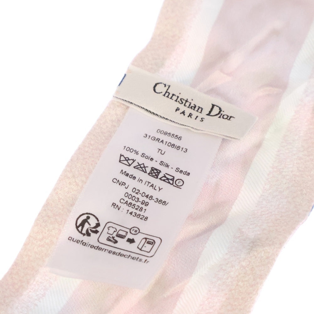 Christian Dior(クリスチャンディオール) ミッツァ 花柄 シルクスカーフ ライトピンク 31GRA106I613 レディース