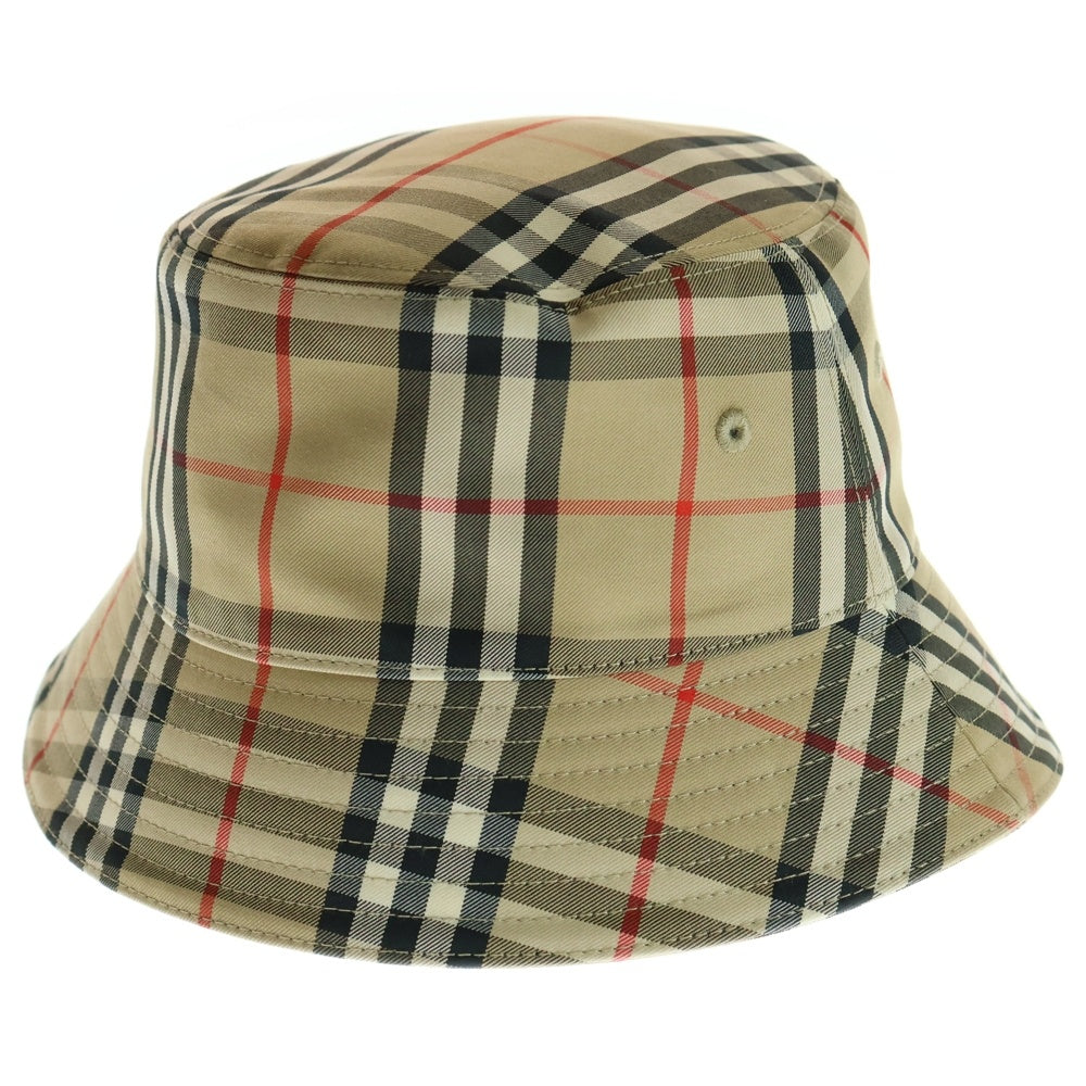 BURBERRY(バーバリー) ノバチェック バケットハット 帽子 ベージュ ポリエステル 8026927