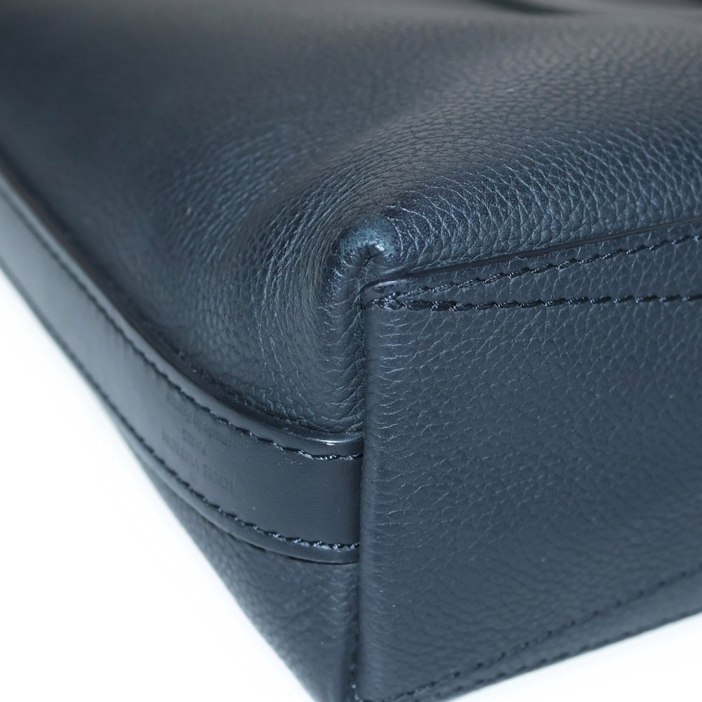 LOUIS VUITTON(ルイヴィトン) アエログラム テイクオフ・ブリーフケース ハンドバッグ ビジネスバッグ ブラック ノワール レザー M59159 ブラック金具