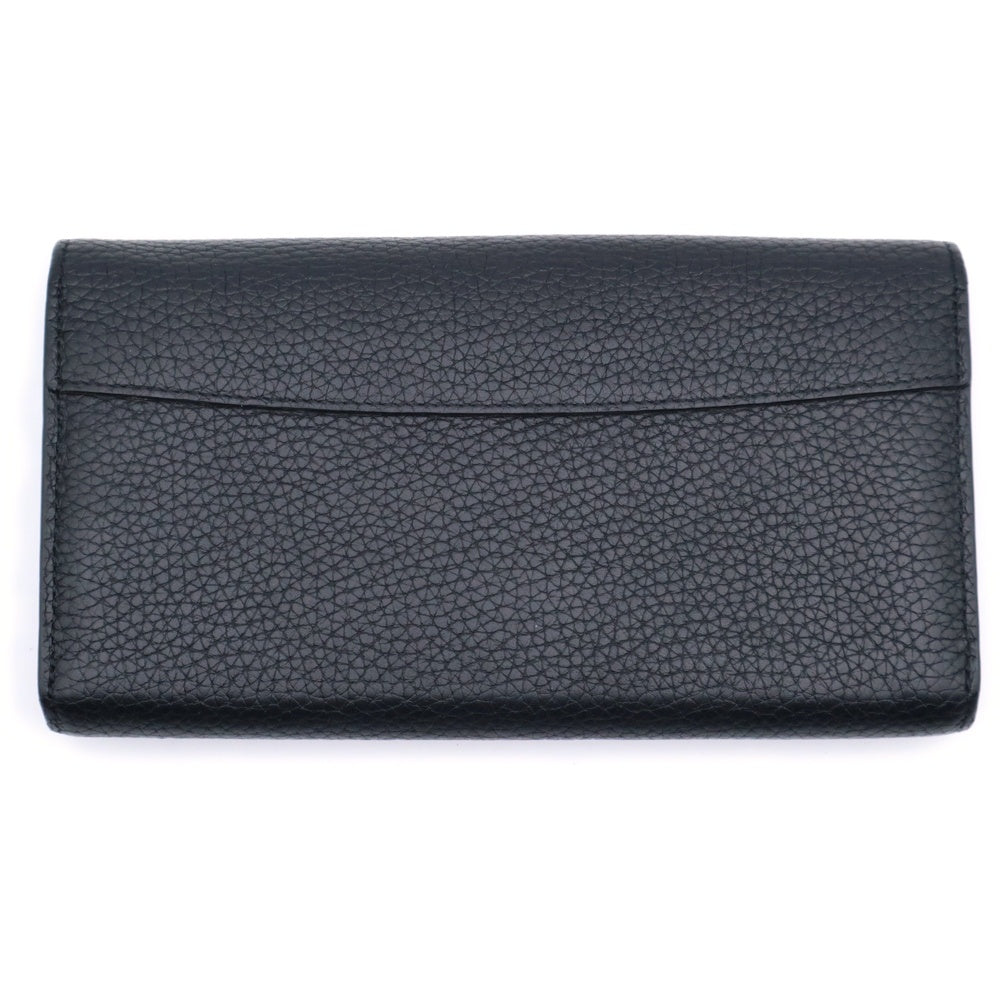 LOUIS VUITTON(ルイヴィトン) ポルトフォイユ カプシーヌ 長財布 ロングウォレット カードケース ブラック レザー M63461 ゴールド金具