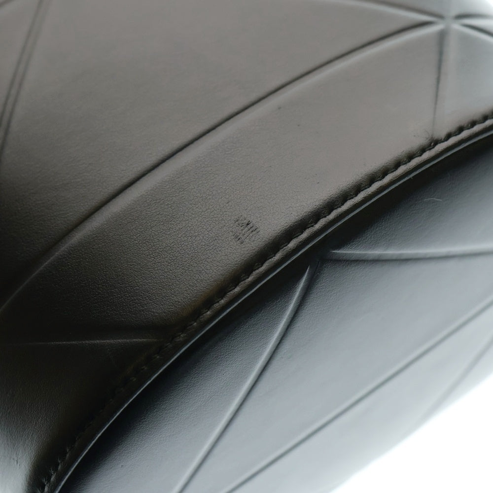 PRADA(プラダ) バケット ロゴ ショルダーバッグ ハンドバッグ ブラック レザー 1BE048 ゴールド金具