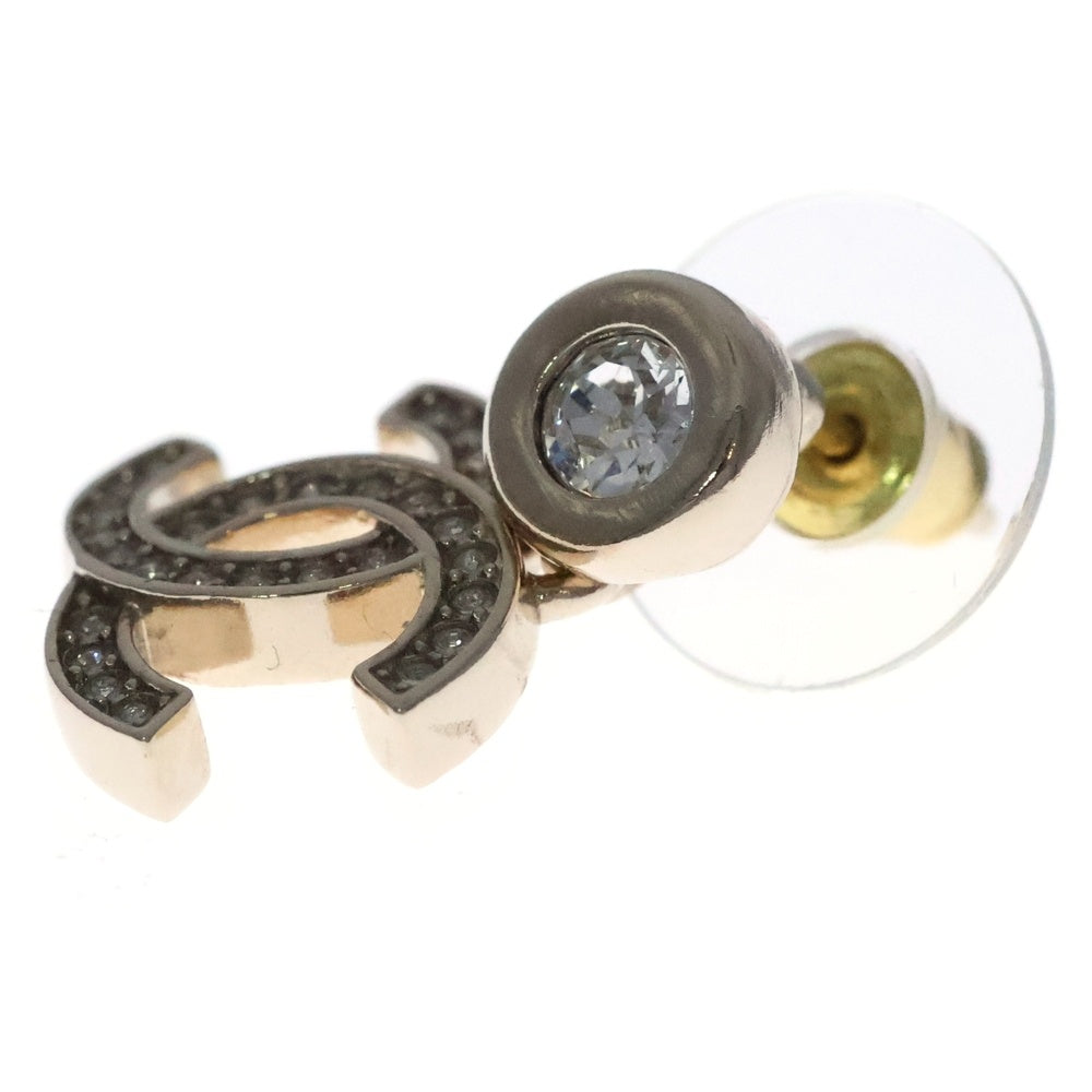 CHANEL(シャネル) ココマーク ラインストーン ピアス ゴールド GP ABC190 B14706