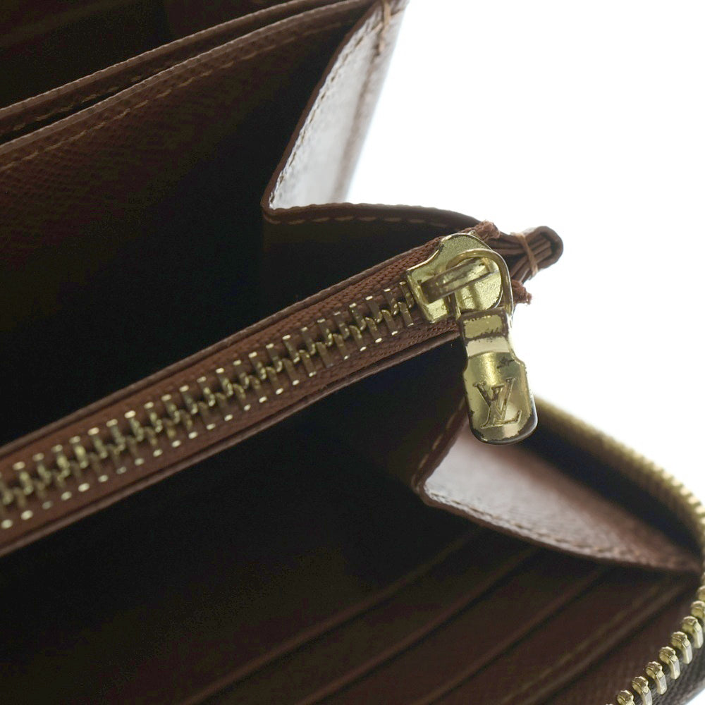 LOUIS VUITTON(ルイヴィトン) ジッピー ウォレット モノグラム PVC レザー ラウンドファスナー ロングウォレット 長財布 ゴールド金具 ブラウン M42616