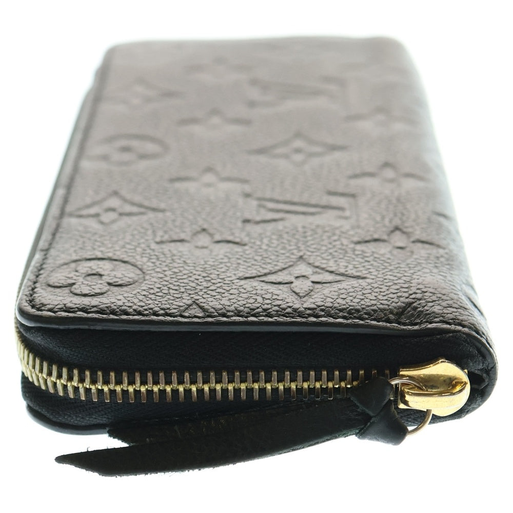 LOUIS VUITTON(ルイヴィトン) ポルトフォイユ クレマンス モノグラム アンプラント エンボスレザー ラウンドファスナー ロングウォレット 長財布 ゴールド金具 ブラック M60171